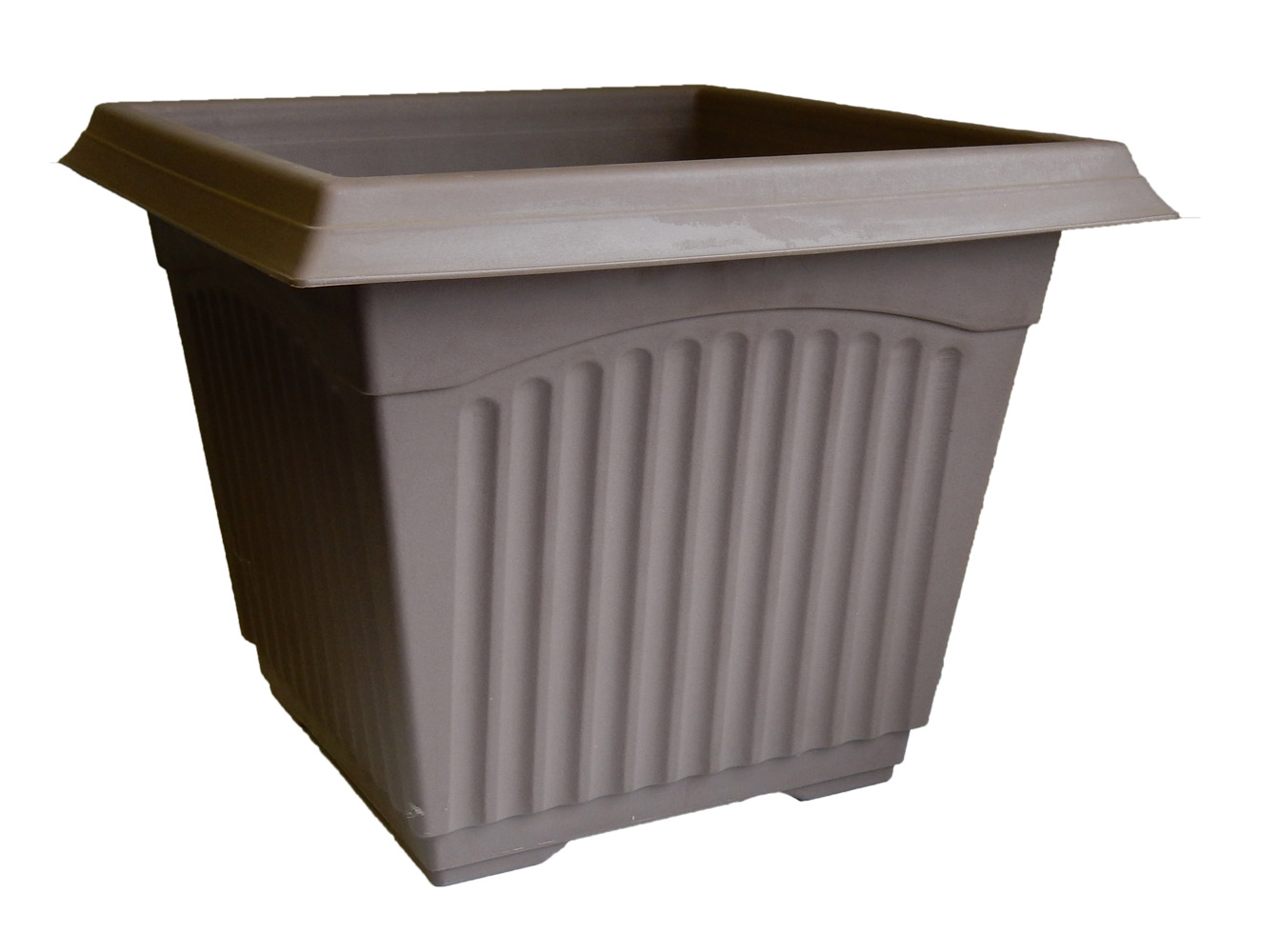 15.0 Patio Square Planter Coffee - 12 per case - Decorative Planters